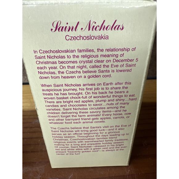 International Santa Claus Collection SC21 Saint Nicholas Czechoslovakia In Box - Picture 7 of 7